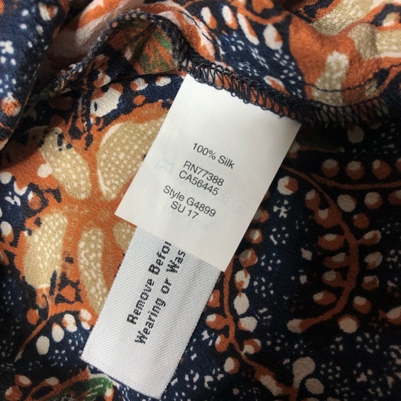 Madewell Silk Cold Shoulder Top - Picture 6 of 7